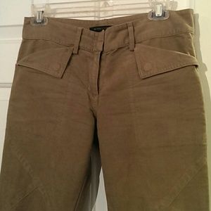 VTG 90's BCBG Max Azria Velour Zippered Flare Jean